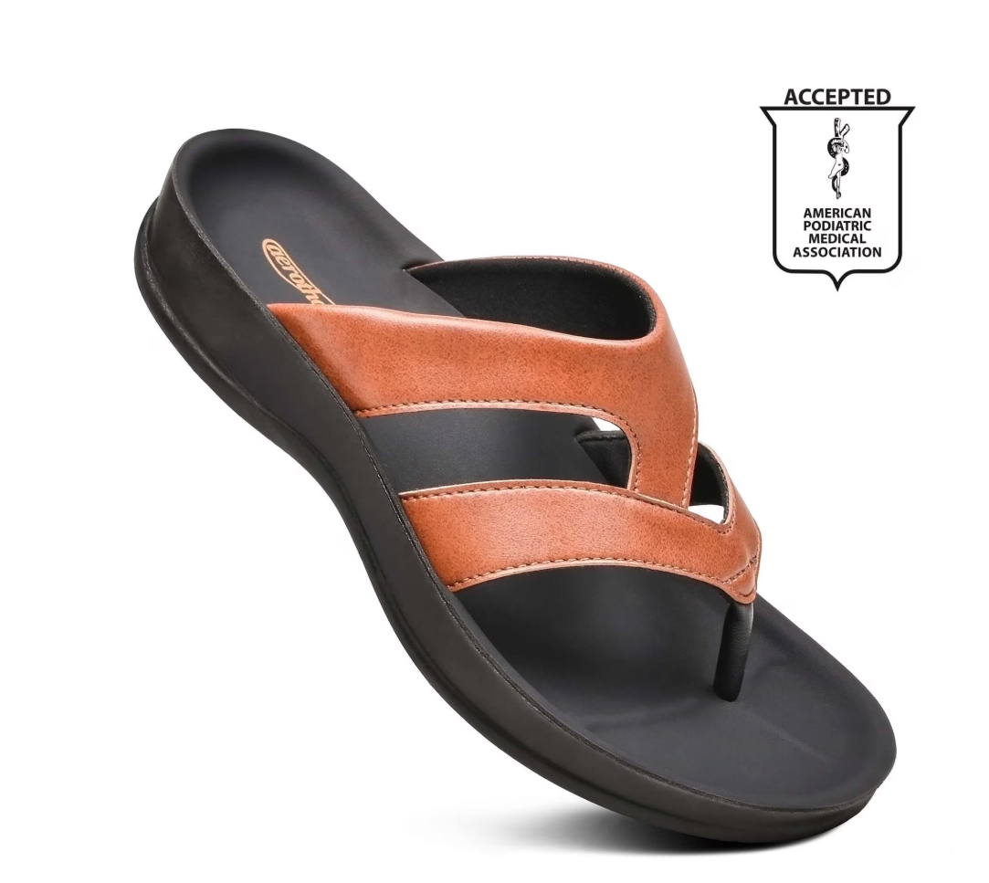 Aerothotic - Raido Women’S Strappy Sandals, Tan